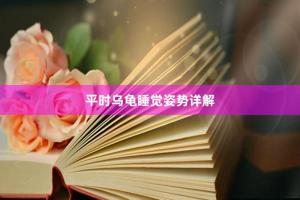 平时乌龟睡觉姿势详解